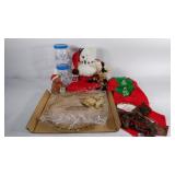 Christmas decor, bear stocking, bear soap