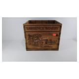 Wood crate, Lawrence Winery, 15.5"x12"x12.5"