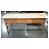 Rustic farm table, 28 x 73 x 31, needs