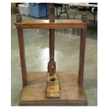 Large press, needs two dowels replaced, plate