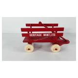 Doll sized wooden wagon by Heritage Mint, 9",