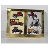 Congress playing cards, old car back print, may