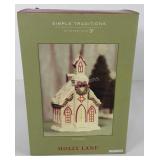 Christmas decor, department 56 Holly Lane Chapel,