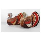 Fall decor, two turkeys, 15"