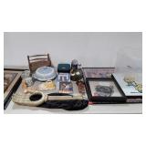 Wall art, trick or treat hand, Wedgwood dish