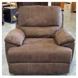 Electric recliner chair, suede look, works,