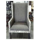 High Backed arm chair,  wear on arms