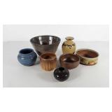 Pottery collection,  some signed as shown