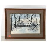 Liz Bryant "TrilliumHouse" print, framed and