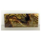 Metal wall panel, measures 24x10