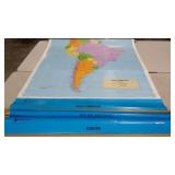 Classroom maps, Weber Costello, South America,
