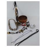 Jewelry and more, necklaces, bracelets,  wood