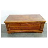 Blanket chest, 20 x 40 x 16, wheeled, chunk