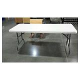 Iceberg brand plastic folding table, 6