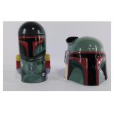 Star Wars, Boba Fett metal bank and ceramic treat