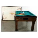 Multi-game table with reversible top and