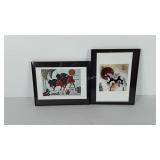 Two screen prints, both artist signed and framed,