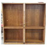 Two bookcases, 6