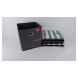 Storage totes, 9 foldable canvas totes, 11"