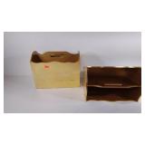 Magazine racks, wooden, some paint chips