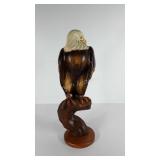 Carved Wooden eagle statue by Big Sky Carvers,