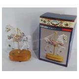 Porcelain Carousel Horse figurine with music,