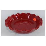 Ceramic pie plate, Emile Henry made in France,