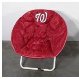 Washington Nationals round folding chair