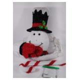 Light up snowman, 60" tall, missing nose &