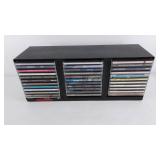 CD storage case with 34 CDs, 17" in length