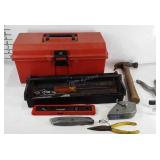 Akro Mils toolbox and contents, includes chalk