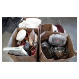 Skid lot: throws, glassware, baskets, bakeware,