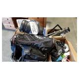 Skid lot: golf bag, bolster pillow, homedecor,