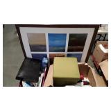 Skid lot: home decor, pillows, books, magazine