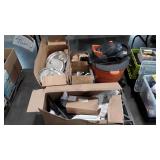Skid lot: light fixtures, household repair items,