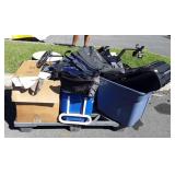 Skid lot: suitcases, metal detector untested,