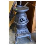 Cast iron pot belly stove, 29"