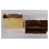 Magazine racks, wooden, some paint chips