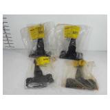 Four Stanley 8" tee hinges with hardware