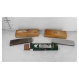 Combination stones, two pinnacle with cases, and