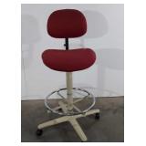 Tall office chair, 43", has small tear in