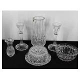 Pressed glassware, Tyrone lead crystal vase,