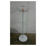 Retail-style display, metal construction, 38" tall