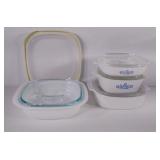 Cookware, including Corning Ware (3) blue