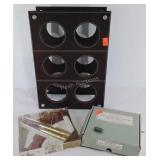 Wine rack, candles and tea lights