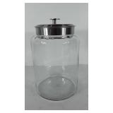 Large glass canister, 12.5"