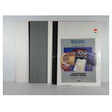 Poster boards in black, white and gray