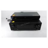 Sony Blu-ray Disc player and Denon audio system,