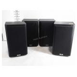 Set of 4 KLH speakers, model 911B, 6.5" × 6.5" ×