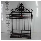 Metalworks decor wall hanging shelves, 12.5" ×